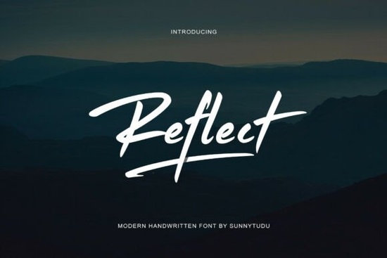 Reflect Handwritten Font Font